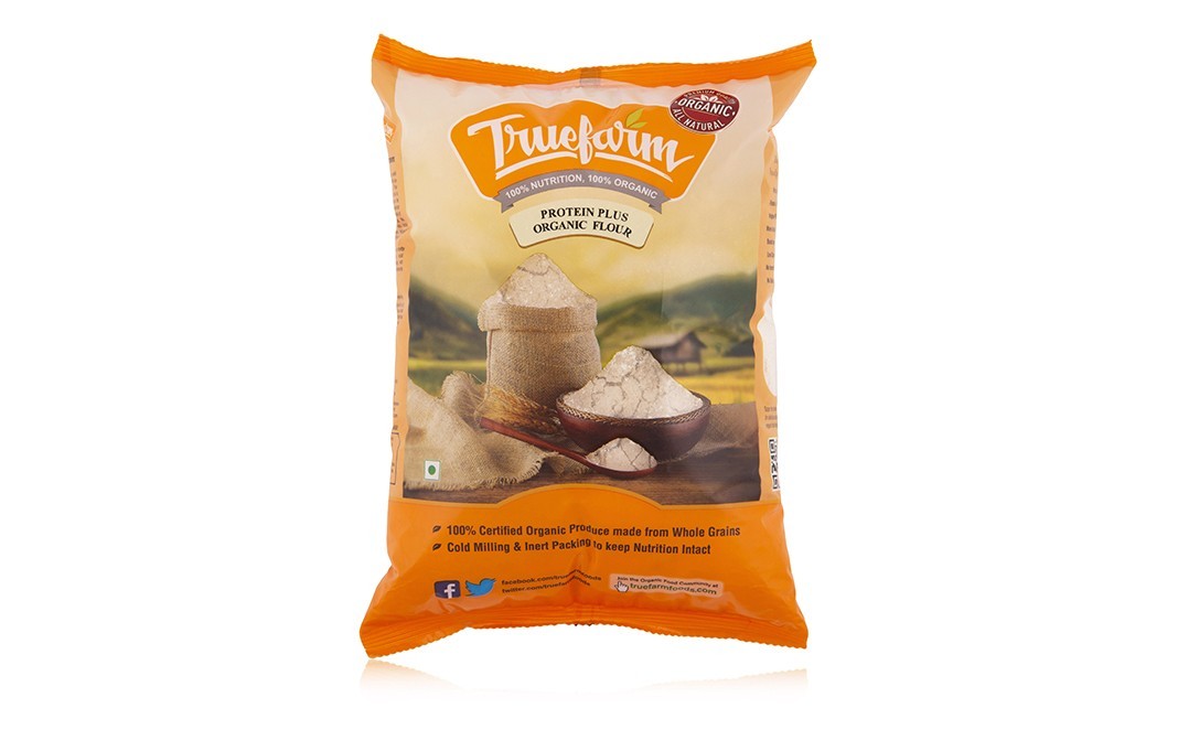 Truefarm Protein Plus Organic Flour    Pack  1 kilogram
